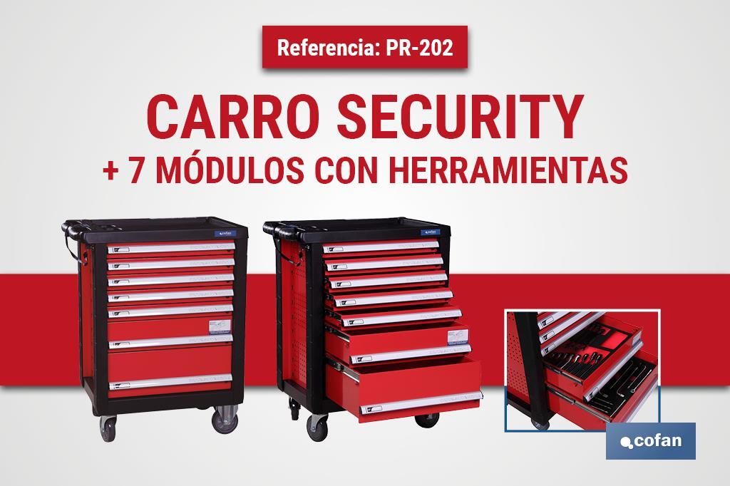 Promoción Carro Security + 7 Módulos con Herramientas